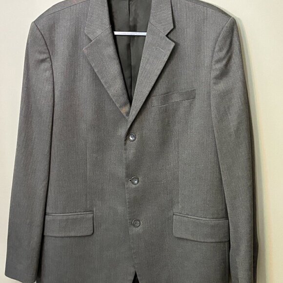 Banana Republic Poly Viscose Dark Tan Blazer Sport Coat 3 Button Men's Size 42R - Picture 10 of 12